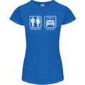 4x4 Problem Solved Off Roading Road Womens Petite Cut T-Shirt Royal Blue