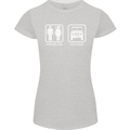 4x4 Problem Solved Off Roading Road Womens Petite Cut T-Shirt Sports Grey