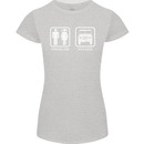 4x4 Problem Solved Off Roading Road Womens Petite Cut T-Shirt Sports Grey