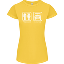 4x4 Problem Solved Off Roading Road Womens Petite Cut T-Shirt Yellow