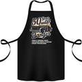 50 Year Old Banger Birthday 50th Year Old Cotton Apron 100% Organic Black