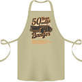 50 Year Old Banger Birthday 50th Year Old Cotton Apron 100% Organic Khaki