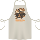 50 Year Old Banger Birthday 50th Year Old Cotton Apron 100% Organic Natural