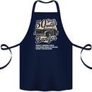 50 Year Old Banger Birthday 50th Year Old Cotton Apron 100% Organic Navy Blue