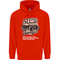 50 Year Old Banger Birthday 50th Year Old Mens 80% Cotton Hoodie Bright Red