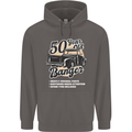 50 Year Old Banger Birthday 50th Year Old Mens 80% Cotton Hoodie Charcoal
