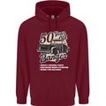 50 Year Old Banger Birthday 50th Year Old Mens 80% Cotton Hoodie Maroon