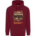 50 Year Old Banger Birthday 50th Year Old Mens 80% Cotton Hoodie Maroon