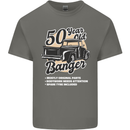 50 Year Old Banger Birthday 50th Year Old Mens Cotton T-Shirt Tee Top Charcoal