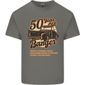 50 Year Old Banger Birthday 50th Year Old Mens Cotton T-Shirt Tee Top Charcoal