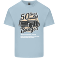 50 Year Old Banger Birthday 50th Year Old Mens Cotton T-Shirt Tee Top Light Blue
