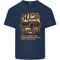 50 Year Old Banger Birthday 50th Year Old Mens Cotton T-Shirt Tee Top Navy Blue