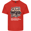 50 Year Old Banger Birthday 50th Year Old Mens Cotton T-Shirt Tee Top Red