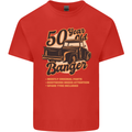 50 Year Old Banger Birthday 50th Year Old Mens Cotton T-Shirt Tee Top Red