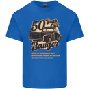 50 Year Old Banger Birthday 50th Year Old Mens Cotton T-Shirt Tee Top Royal Blue