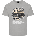 50 Year Old Banger Birthday 50th Year Old Mens Cotton T-Shirt Tee Top Sports Grey