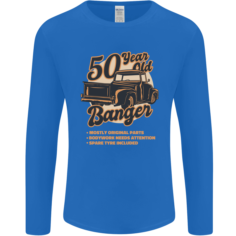 50 Year Old Banger Birthday 50th Year Old Mens Long Sleeve T-Shirt Royal Blue