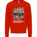 50 Year Old Banger Birthday 50th Year Old Mens Sweatshirt Jumper Bright Red