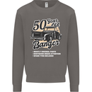 50 Year Old Banger Birthday 50th Year Old Mens Sweatshirt Jumper Charcoal