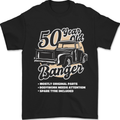 50 Year Old Banger Birthday 50th Year Old Mens T-Shirt 100% Cotton Black
