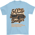 50 Year Old Banger Birthday 50th Year Old Mens T-Shirt 100% Cotton Light Blue
