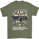 50 Year Old Banger Birthday 50th Year Old Mens T-Shirt 100% Cotton Military Green