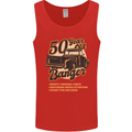 50 Year Old Banger Birthday 50th Year Old Mens Vest Tank Top Red