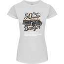 50 Year Old Banger Birthday 50th Year Old Womens Petite Cut T-Shirt White