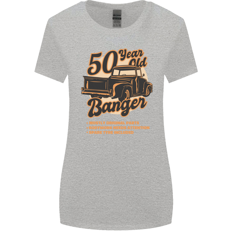 50 Year Old Banger Birthday 50th Year Old Womens Wider Cut T-Shirt Sports Grey