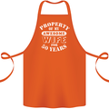 50 Year Wedding Anniversary 50th Funny Wife Cotton Apron 100% Organic Orange