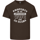 50 Year Wedding Anniversary 50th Funny Wife Mens Cotton T-Shirt Tee Top Dark Chocolate