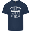 50 Year Wedding Anniversary 50th Funny Wife Mens Cotton T-Shirt Tee Top Navy Blue