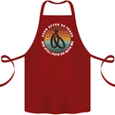 50 Year Wedding Anniversary 50th Marriage Cotton Apron 100% Organic Maroon