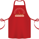 50th Birthday 50 Year Old Ageometer Funny Cotton Apron 100% Organic Red