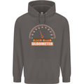 50th Birthday 50 Year Old Ageometer Funny Mens 80% Cotton Hoodie Charcoal