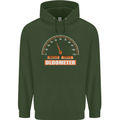 50th Birthday 50 Year Old Ageometer Funny Mens 80% Cotton Hoodie Forest Green