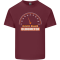 50th Birthday 50 Year Old Ageometer Funny Mens Cotton T-Shirt Tee Top Maroon
