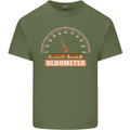 50th Birthday 50 Year Old Ageometer Funny Mens Cotton T-Shirt Tee Top Military Green