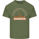 50th Birthday 50 Year Old Ageometer Funny Mens Cotton T-Shirt Tee Top Military Green