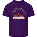 50th Birthday 50 Year Old Ageometer Funny Mens Cotton T-Shirt Tee Top Purple