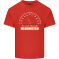 50th Birthday 50 Year Old Ageometer Funny Mens Cotton T-Shirt Tee Top Red