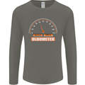 50th Birthday 50 Year Old Ageometer Funny Mens Long Sleeve T-Shirt Charcoal