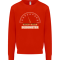 50th Birthday 50 Year Old Ageometer Funny Mens Sweatshirt Jumper Bright Red