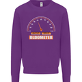 50th Birthday 50 Year Old Ageometer Funny Mens Sweatshirt Jumper Purple