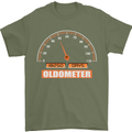 50th Birthday 50 Year Old Ageometer Funny Mens T-Shirt 100% Cotton Military Green