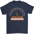 50th Birthday 50 Year Old Ageometer Funny Mens T-Shirt 100% Cotton Navy Blue