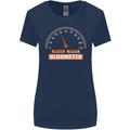 50th Birthday 50 Year Old Ageometer Funny Womens Wider Cut T-Shirt Navy Blue