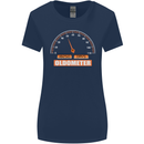 50th Birthday 50 Year Old Ageometer Funny Womens Wider Cut T-Shirt Navy Blue