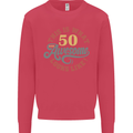 50th Birthday 50 Year Old Awesome Looks Like Mens Sweatshirt Jumper Heliconia