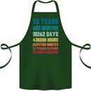 50th Birthday 50 Year Old Cotton Apron 100% Organic Forest Green